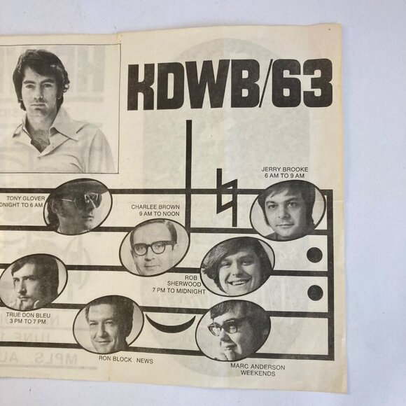 Vintage 1970 Salute Neil Diamond Concert Program Flyer Mpls Auditorium KDWB/63 - Picture 4 of 8